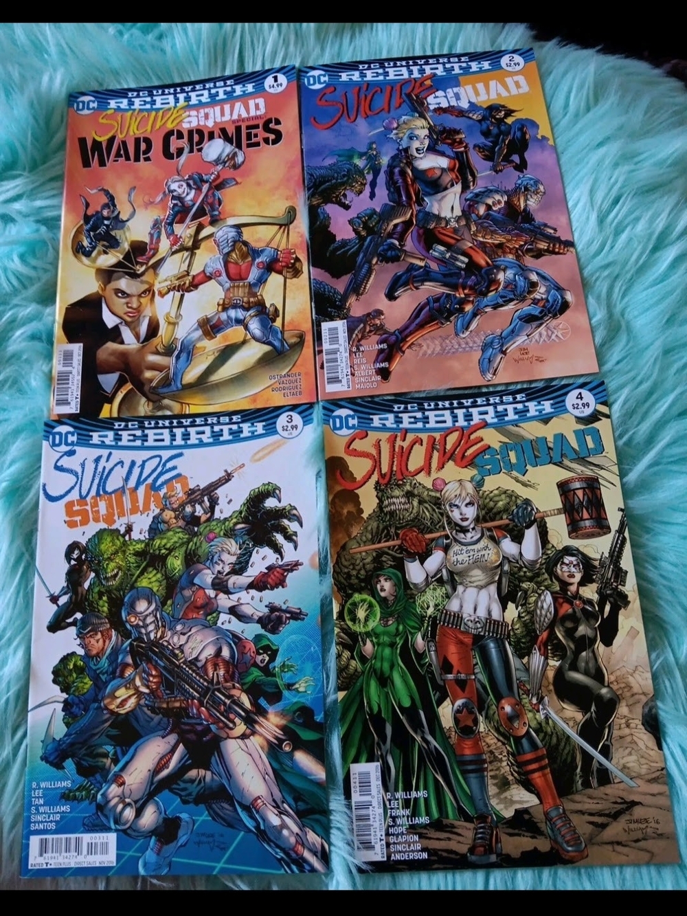 DC Suicide Squad Rebirth Comics 4 Books
